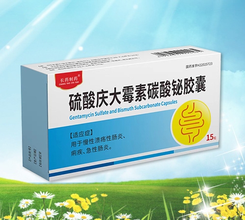 硫酸慶大霉素碳酸鉍膠囊